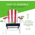 thumbnail image 5 of NewTechWood Atlantic Classic Curveback Patriot Plastic Outdoor Patio Adirondack Chair, 5 of 5