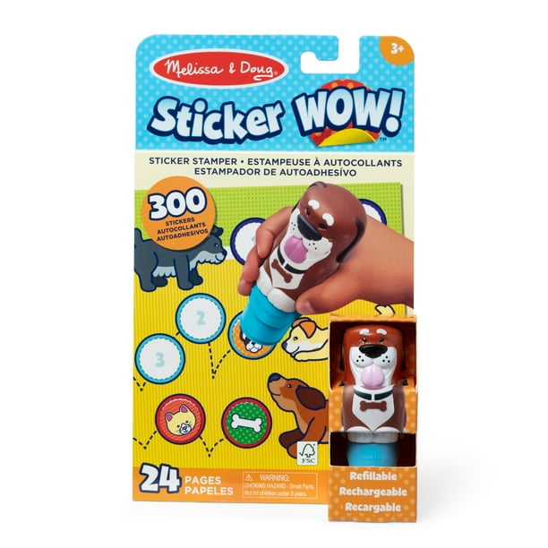 Bloc de actividades y pegatina Stamper Melissa & Doug ¡Guau!