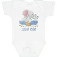 thumbnail image 3 of Inktastic Big Sis Cute Elephants with Moon and Stars Girls Baby Bodysuit, 3 of 5