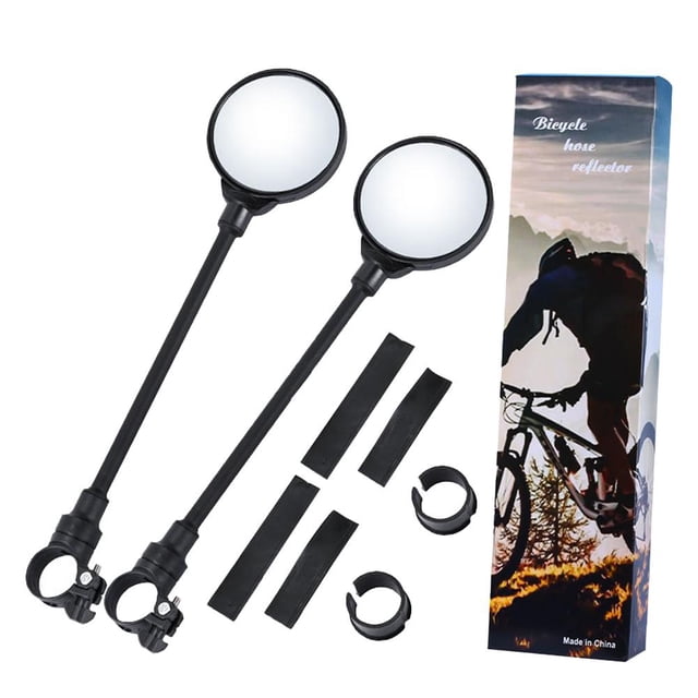 liraijei Mirror, Bar End Mirror, HD Wider Angle Rotatable Mirror For Handlebar Mount, 360°adjustable Rearview K0T7