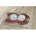thumbnail image 2 of Simply Daisy Scotish Plaid Fish Shape Pet Feeding Mat for Cats, 2 of 3