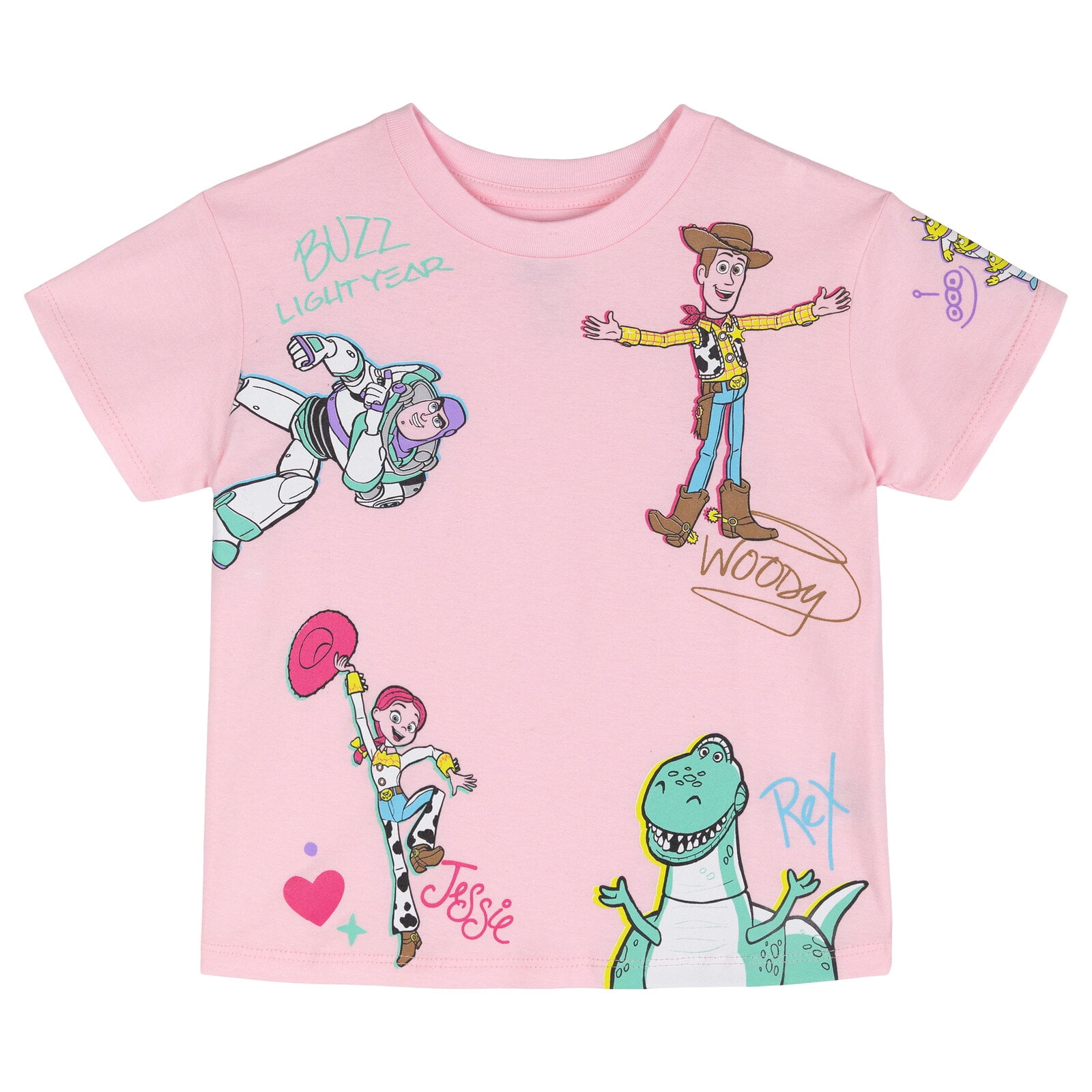 Disney Toy Story Woody Buzz Lightyear Jessie T-Shirt and Leggings Outfit Set Toddler to Big Kid