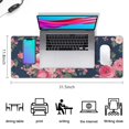 thumbnail image 5 of Long Mouse Pads for Desk,Pioneer Flower Floral Print Pattern Desk Mats on Top Of Desks, Desk Mouse Pad Extra Large with 3mm Non-Slip Base and Stitched Edge for Gaming,Office,Work,Home 31.5"x11.8", 5 of 6