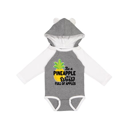 

Inktastic Be a Pineapple In a World Full of Apples Gift Baby Boy or Baby Girl Long Sleeve Bodysuit