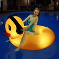 thumbnail image 1 of Flotador inflable DeepRBetter para piscina con forma de pato, con luces, para adultos y niños, 1 of 7
