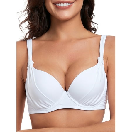 Ocean Blues Women s Plus Size Push Up Underwire Molded Cup Bikini Top