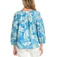 thumbnail image 2 of Tori Richard womens  Rhapsody In Blue Selah Blouse, m, Blue, 2 of 3