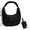 Black, variant on Nylon Crescent Bag, Hobo Crossbody Bags for Women, Slouchy  Handbag | soft, lightweight, foldable, adjustable strap, wet pocket, water resistant, 2-in-1 set, durable, stylish luna design