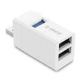thumbnail image 3 of Sidaley Hub USB 3,0 para portátil, divisor USB inalámbrico, extensor para portátil de 3 puertos, PC, ordenador, concentrador de carga USB 2,0 para Juegos de teclado y mouse para computadora Blanco, 3 of 6