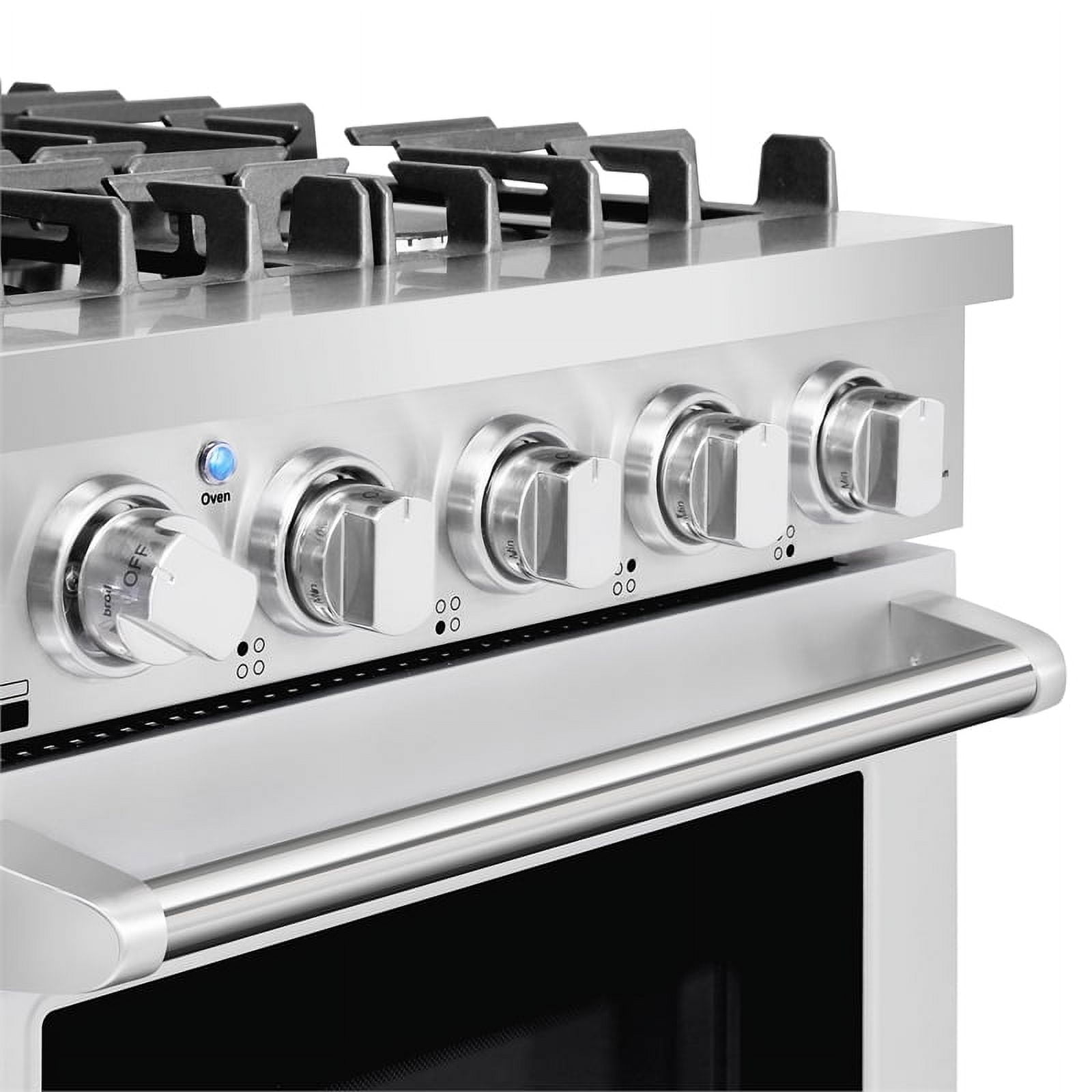 24 in. Haven Collection 3.73 cu. ft. 4 Burner Gas Range in Stainless Steel