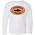 thumbnail image 3 of Inktastic I'd Rather Be Fishing Long Sleeve Youth T-Shirt, 3 of 5