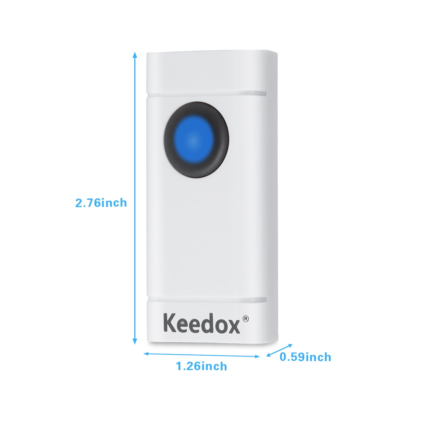 Keedox Wireless Doorbell Kit Remote Button 500 1000 ft Range 52