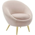 thumbnail image 3 of Modway Circuit Accent Chair Performance Velvet Set of 2 in Pink, 3 of 6