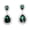 Green, variant on Gorgeous Burgundy Teardrop Rhinestone Crystal Dangling Earrings