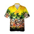 thumbnail image 3 of Camisas de playa con estampado 3D de chica hula para hombre, blusas casuales de manga corta con diseño de bailarina hawaiana, camisas de playa con botones Aloha, blusas para hombre, 3 of 4