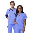 thumbnail image 4 of Sivvan Unisex V-Neck 3 Pocket Scrub Top (Available in 15 Colors), 4 of 7