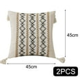 thumbnail image 2 of Juego de 2 fundas de almohada decorativas bohemias oxidadas de 18 x 18 pulgadas para sofá cama, decoración estética moderna y orgánica para habitación de otoño, 2 of 5