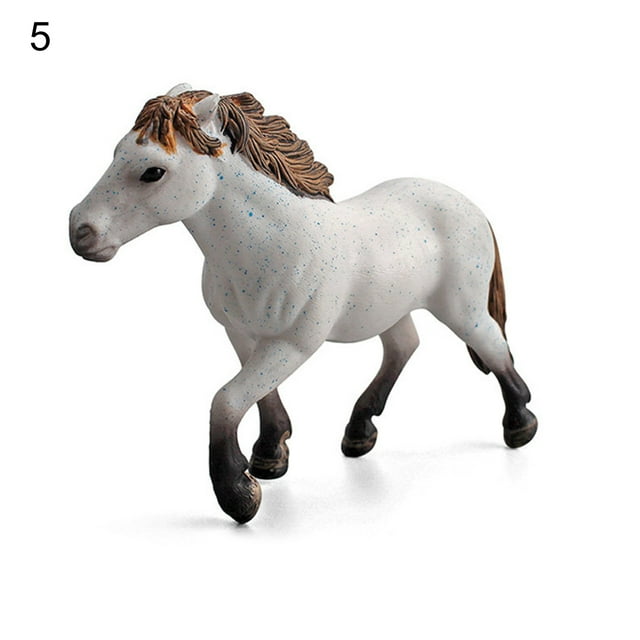 HEVIRGO Horse Model Rust-proof Excellent Craftmanship Micro Decor Knapostu Stallion Pint Mare Action Figures Toy for Shelf Decor