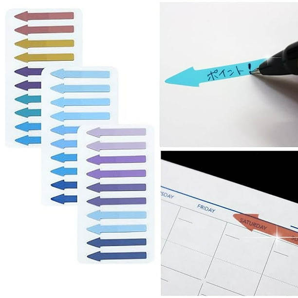 Notas Adhesivas Pet Arrow - Paquete de 200 Pestañas de Índice Impermeables con Adhesivo Fuerte para Libros, Cuadernos y Oficina - Resaltado Multicolor para Estudio y Trabajo