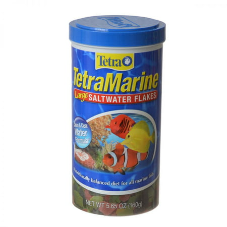 TetraMarine Saltwater Flakes 5.65 Ounces, Balanced Diet For All Marine (Best Marine Fish Food)