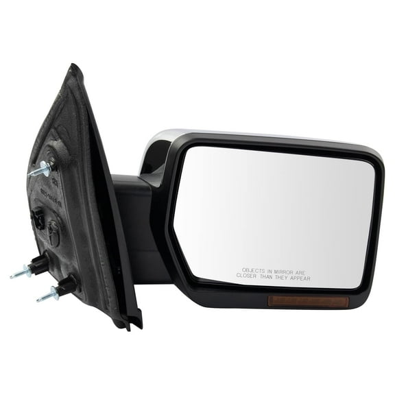 TRQ Side View Mirror Power Heated Turn Signal Memory Chrome RH for F150 Pickup MRA08937 Fits select: 2009-2010 FORD F150