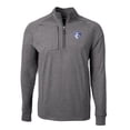 thumbnail image 2 of Men's Cutter & Buck  Heather Black Saint Louis Billikens Big & Tall Adapt Eco Knit Quarter-Zip Pullover Top, 2 of 3