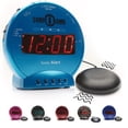 thumbnail image 1 of Reloj despertador Sonic Alert Sonic Bomb con agitador de cama, color turquesa, 1 of 8