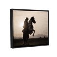 thumbnail image 4 of Stupell Industries Cowboy & Rearing Horse Animals & Insects Photography Black Floater Framed Canvas Art Print Wall Art, 21 x 17, 4 of 10