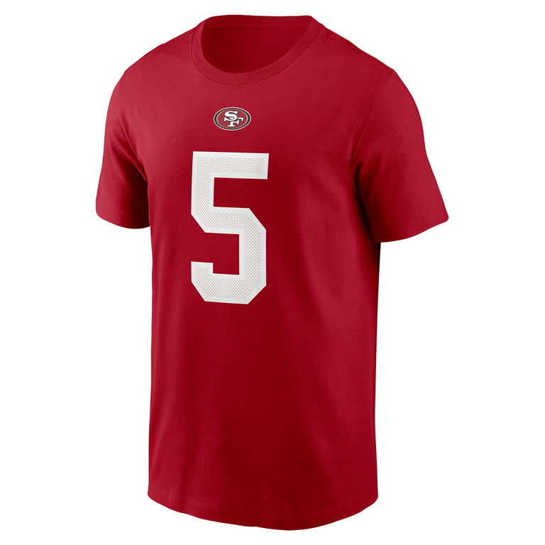 Men's Nike Trey Lance Scarlet San Francisco 49ers Player Name