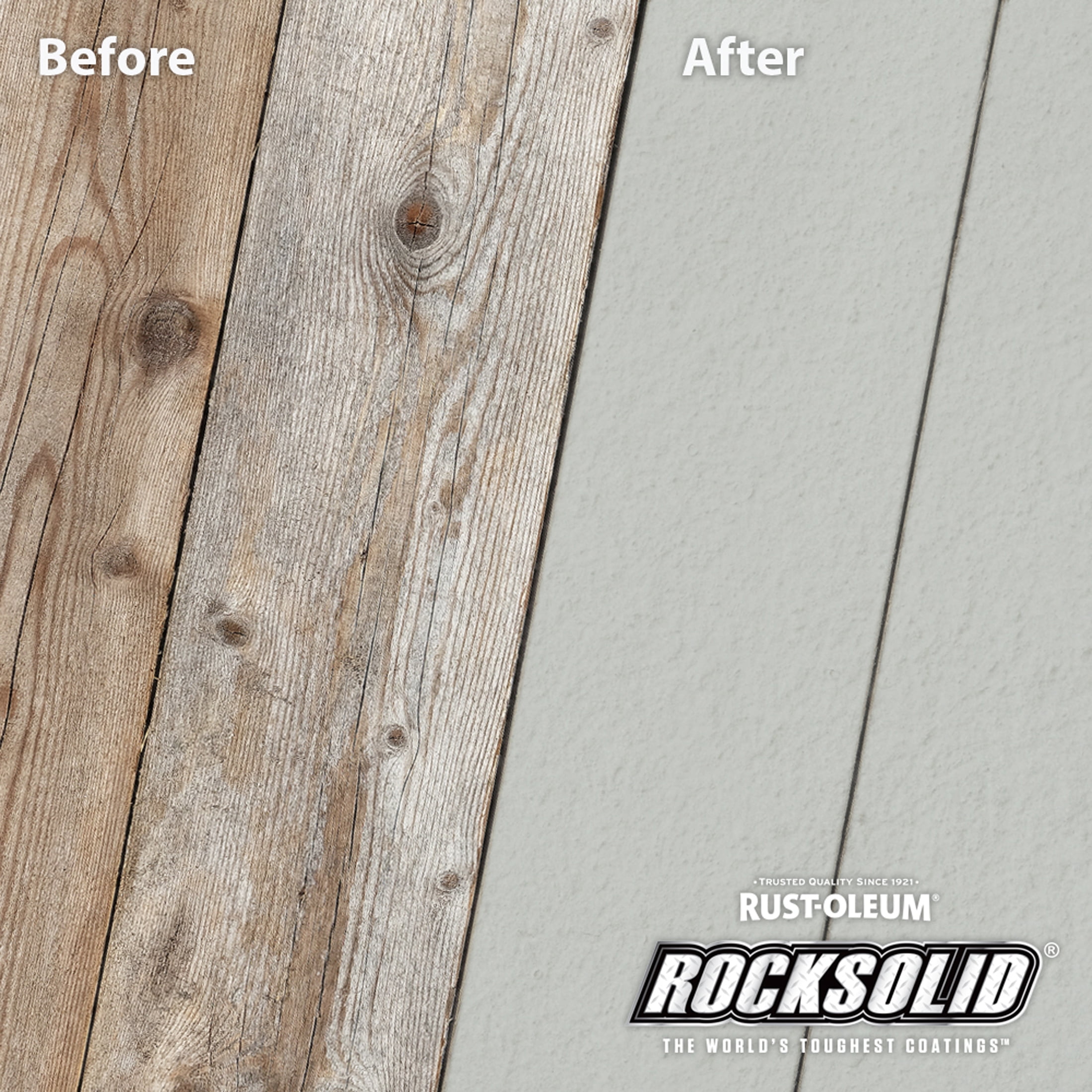 Graywash, Rust-Oleum RockSolid 6X Exterior Wood Deck Coat-319639T, Gallon