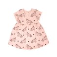 thumbnail image 1 of Wrapables Girls Casual Print Cotton Dress, 2T, Unicorn, 1 of 5