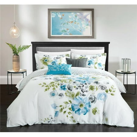 Chic Home CS4727 Dillwyn 5 Piece Large Floral Design Reversible ...