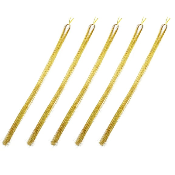 OUNONA Golden Glitter Hair Tinsel Strands and Sparkling for Night , Party, Festival, and Daily Hair Accessories