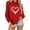 Red2-Athletic-Women, variant on Zedker Women's Hoodless Sweatshirt Valentines Days Women Heart Grahic Long Sleeve Crewneck Shirt Casual Valentines Gifts Pullover Tops Red L
