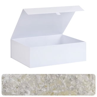 RICHTOP, Gift Box with Lid, 10.5x7.5x3.1 Inch, Pink with Ribbon