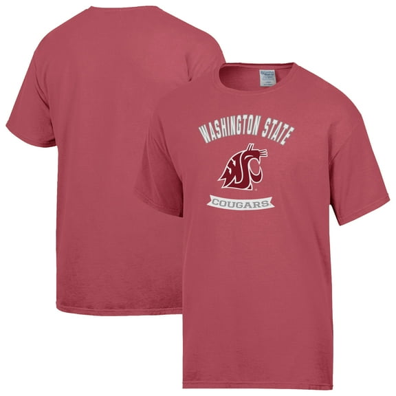 Men's ComfortWash Red Washington State Cougars Banner T-Shirt