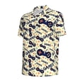 thumbnail image 2 of Balery Game Controller Printed Men’s Short Sleeve Polo Shirt, Midweight Men's Shirt,Golf Polo shirts -X-Large, 2 of 9