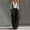 Black, variant on Women's Solid Color Button Strap Overalls Wide Leg Jumpsuit White XXL