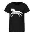 thumbnail image 4 of newwalpole Horse Shirts for Girls Love Horses Shirt Youth Horseback Riding Casual Animal Graphic Tees 8-15 Year Old Black for Size 3-4 Years, 4 of 4