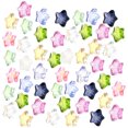 thumbnail image 5 of 100pcs Star Crystal Glass Spacer Beads Jewelry Bracelet Necklace Making Connector Charms, 5 of 5