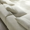 thumbnail image 3 of Modway Solace 3-Piece Modular Upholstered Fabric Sofa in Linen, 3 of 8