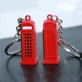 thumbnail image 2 of 2X Vintage Cabina Telefonica Britanica Miniatura Londres Coche Llavero Llaveros Diecast Llavero Regalo para Mujeres Ninas, 2 of 8