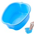 thumbnail image 1 of Chpbolly Bañera para remojar pies, Lavabo para pies de gran tamaño, Cubo resistente para remojar pies, masajeador, bañera, exfoliación, callos, pedicura, spa para pies, cubo para mujeres y hombres (az, 1 of 5