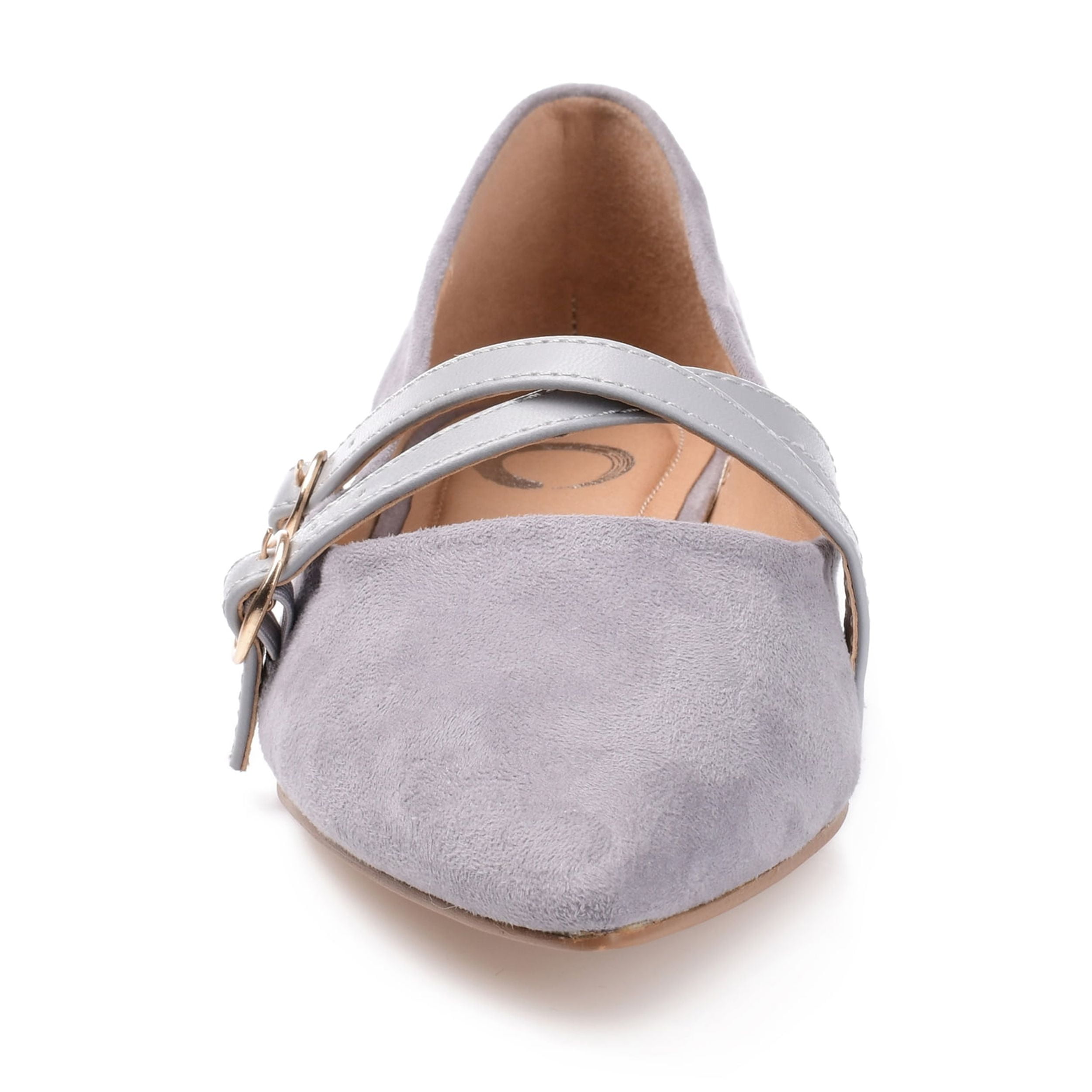 Journee Womens Patricia Slip On Pointed Toe Ballet Flats, Widths Available