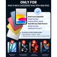 thumbnail image 7 of Lmcpa Case for iPad (A16) 11th Generation 11 inch 2025, iPad 10th Generation 10.9 inch 2022 with Pencil Holder, Shockproof Cover with Screen Protector/360° Rotate Hand Strap/Stand, Blue, 7 of 7
