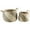 Brown Handmade Diagonal Striped Abstract Round S/2 18", 13"W, variant on DecMode 18", 13"W Brown Seagrass Handmade Diagonal Striped Storage Basket with Leather Handles, 2-Pieces