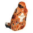 thumbnail image 2 of Wukai Halloween 2 Full Set Car Seat Covers with Soft Padding Universal Auto Front Seats Protector and Cushion Mat, 2 of 5