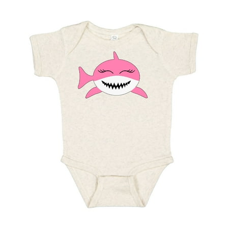 

Inktastic Cute Pink Shark Gift Baby Boy or Baby Girl Bodysuit