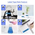 thumbnail image 2 of 5 Pack 91335 Compatible with Dymo Letratag Refills Replacement for Dymo Label Maker 12mm x 4m(1/2" x 13') Colored Plastic Label Tape for Letra Tag LT 100H 100T QX50 Handheld Label Maker Tape Refill, 2 of 5