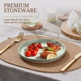 thumbnail image 6 of Vesteel Dinner Plates Set of 6, 7.9inch Ceramic Stoneware Sets for Home Restaurant, Farmhouse Dinnerware for Serving Steak, Pizza, Dishwasher & Microwave Safe, 6 of 8